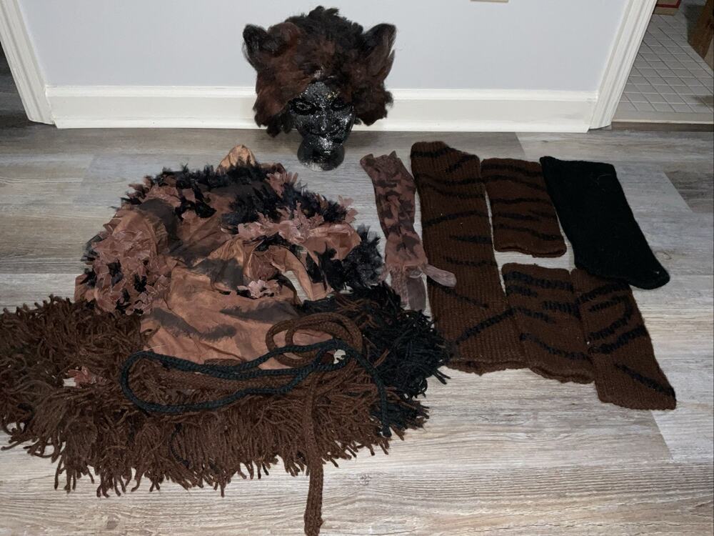 CATS BROADWAY MUSICAL COSPLAY BROWN BLACK TABBY CAT COSTUME WOMENS L